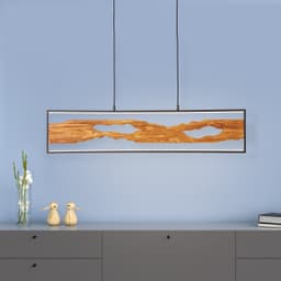 Brilliant LED Pendelleuchte Chaumont | Holztöne