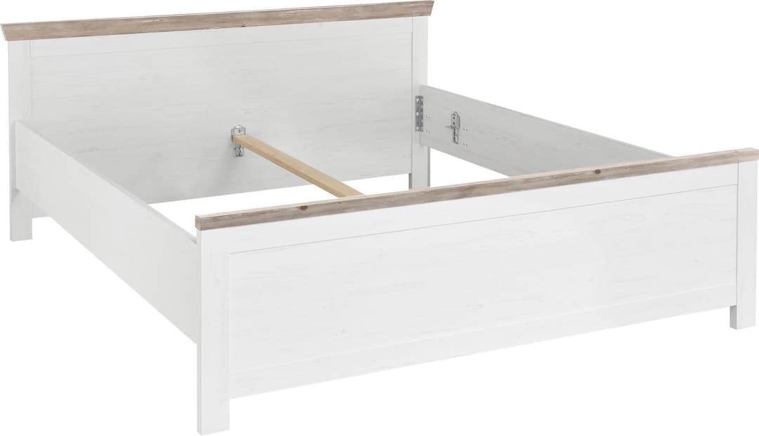 Home affaire Bett Florenz Doppelbett Landhausstil Bettgestell | Weiß