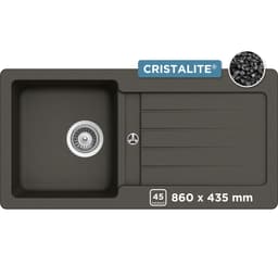 Schock Granitspüle Typos D-100 S | Schwarz