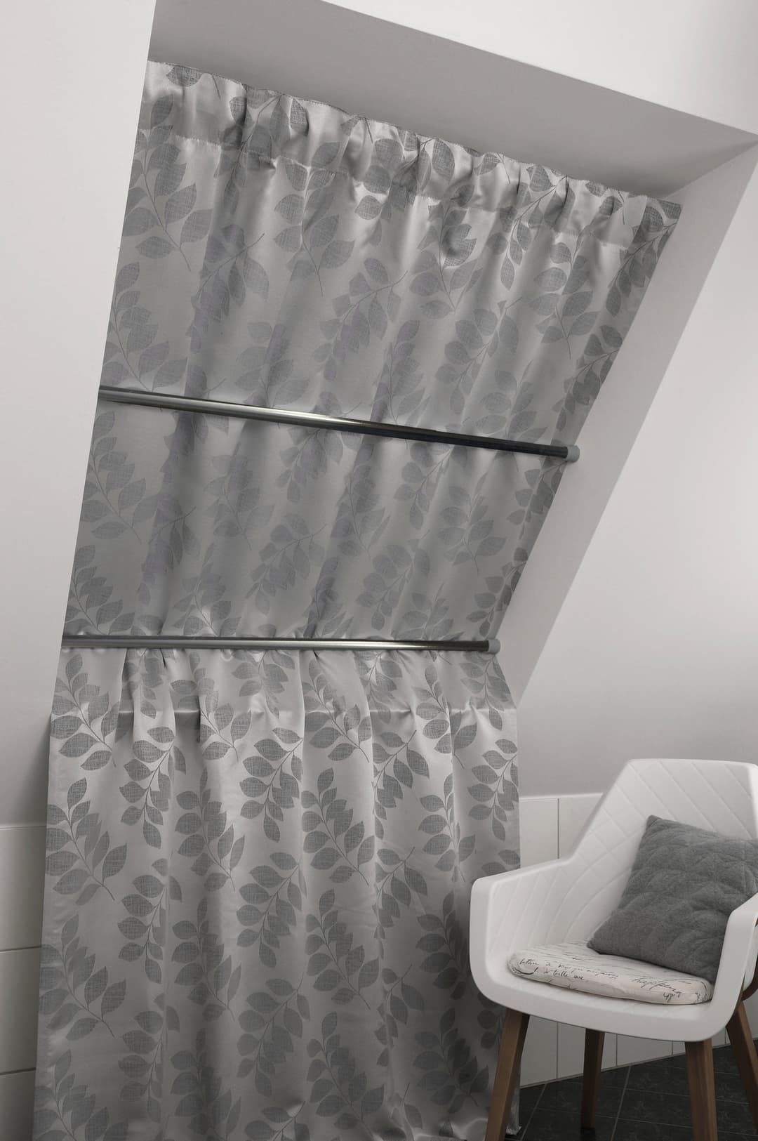 GARDINIA Scheibenstange Spannstange | Silber