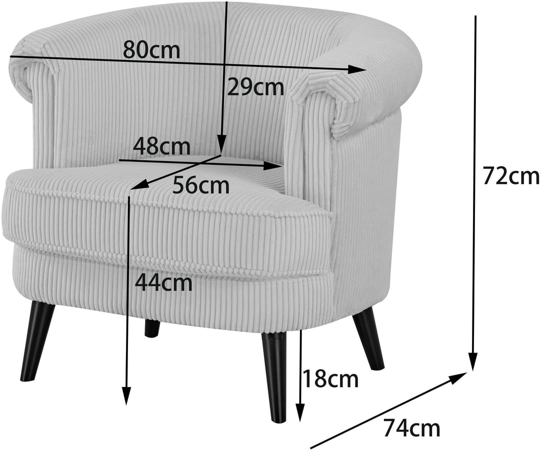 INOSIGN Sessel HUTSELL | Grau
