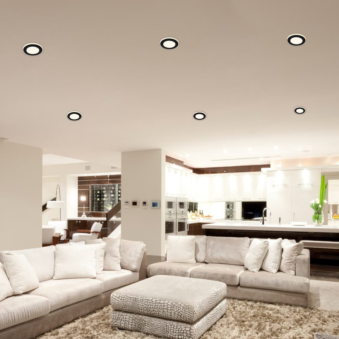 B.K.Licht BK_EL1622 Einbauleuchten 6er Set | Schwarz