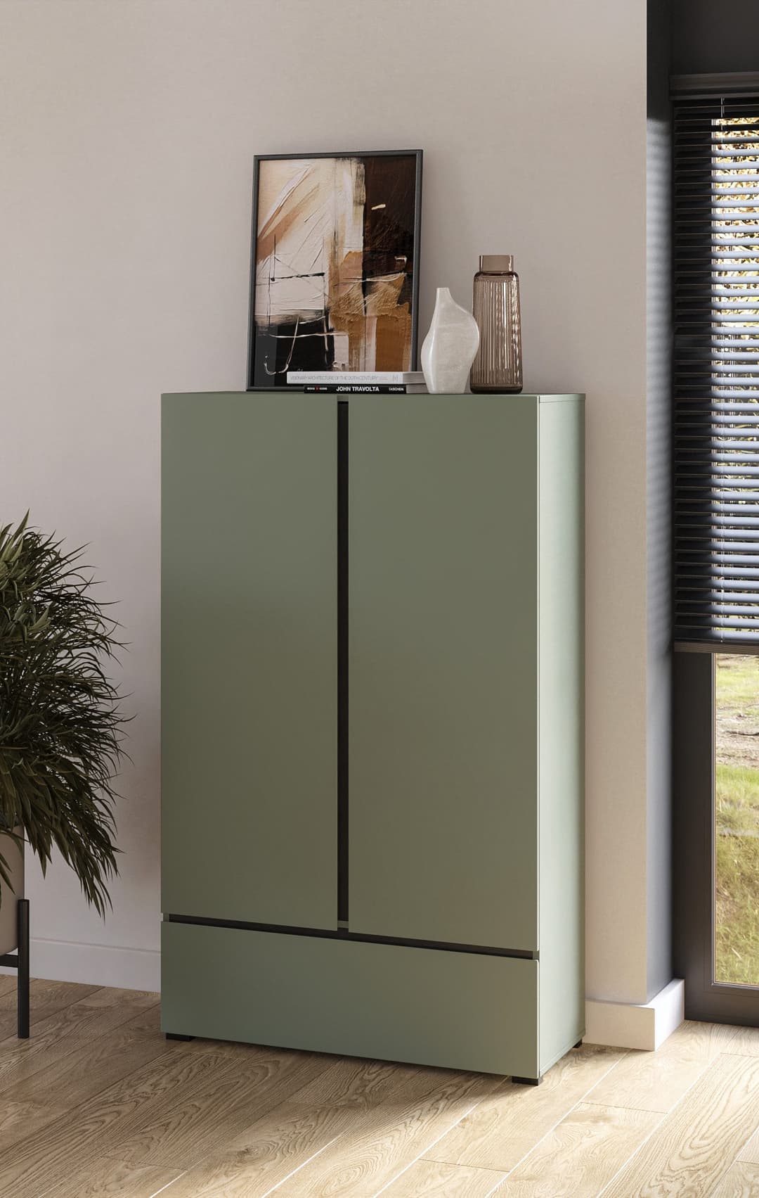 OTTO home Wäscheschrank Cross | Grün
