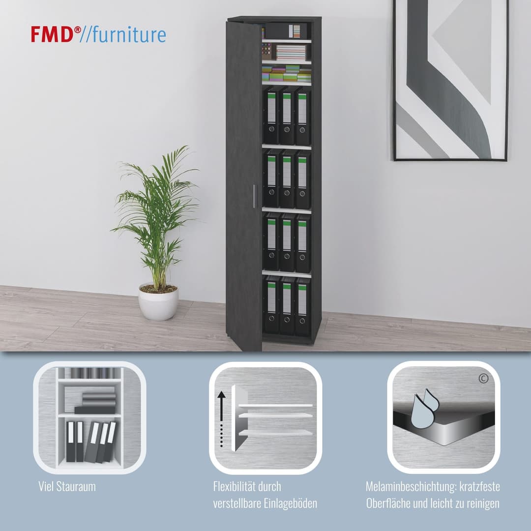 FMD Mehrzweckschrank Inca 1 | Weiß