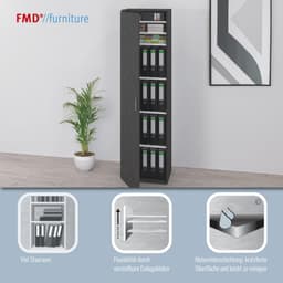 FMD Mehrzweckschrank Inca 1 | Weiß