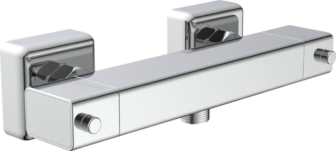 Schütte Duscharmatur Signo mit Thermostat | Silber