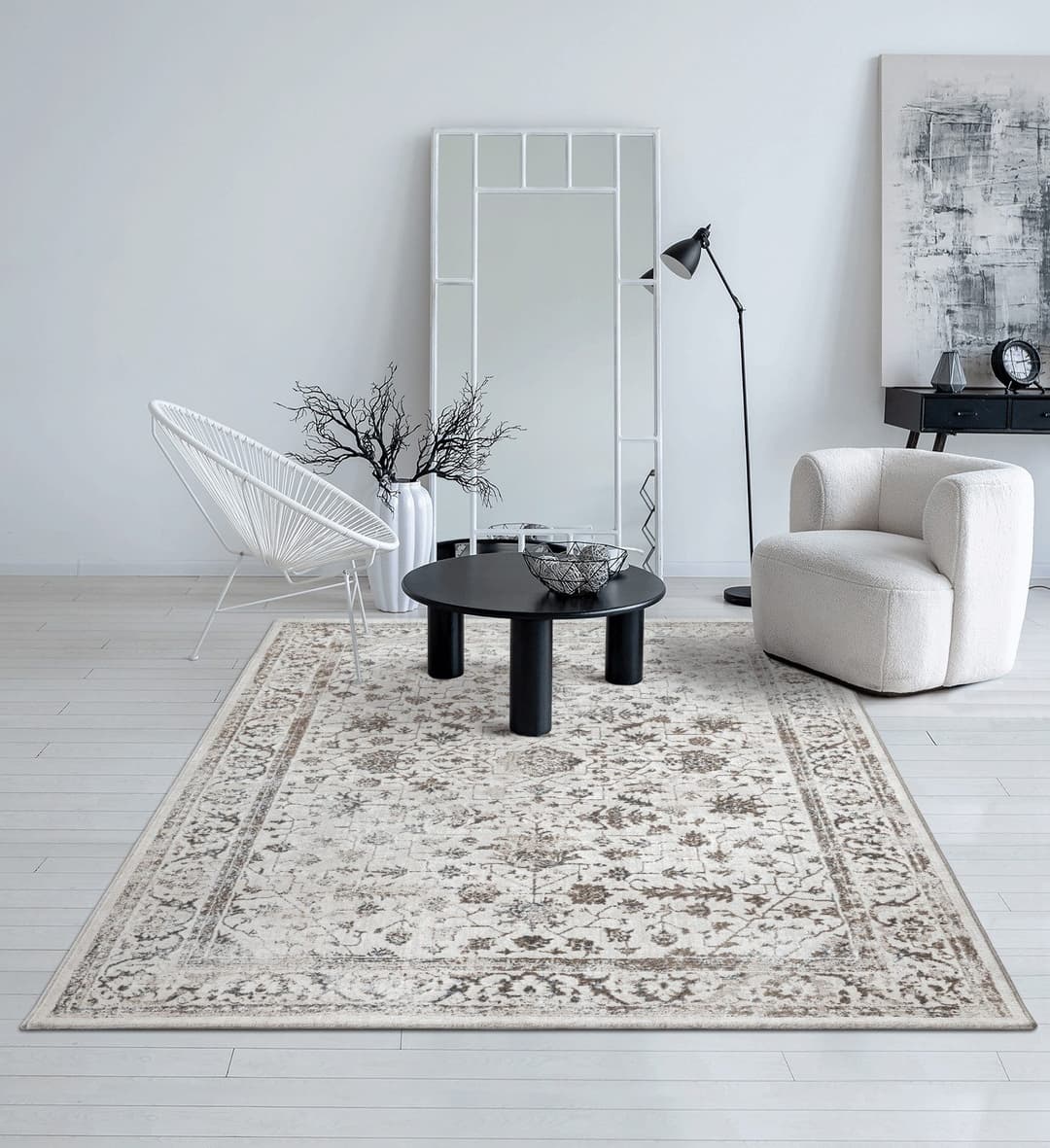the carpet Teppich Mila | Beige