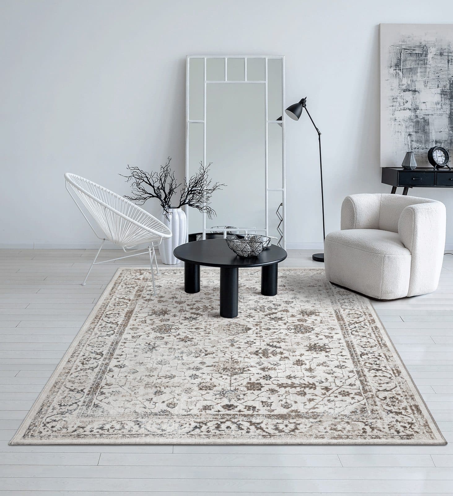 the carpet Teppich Mila | Beige