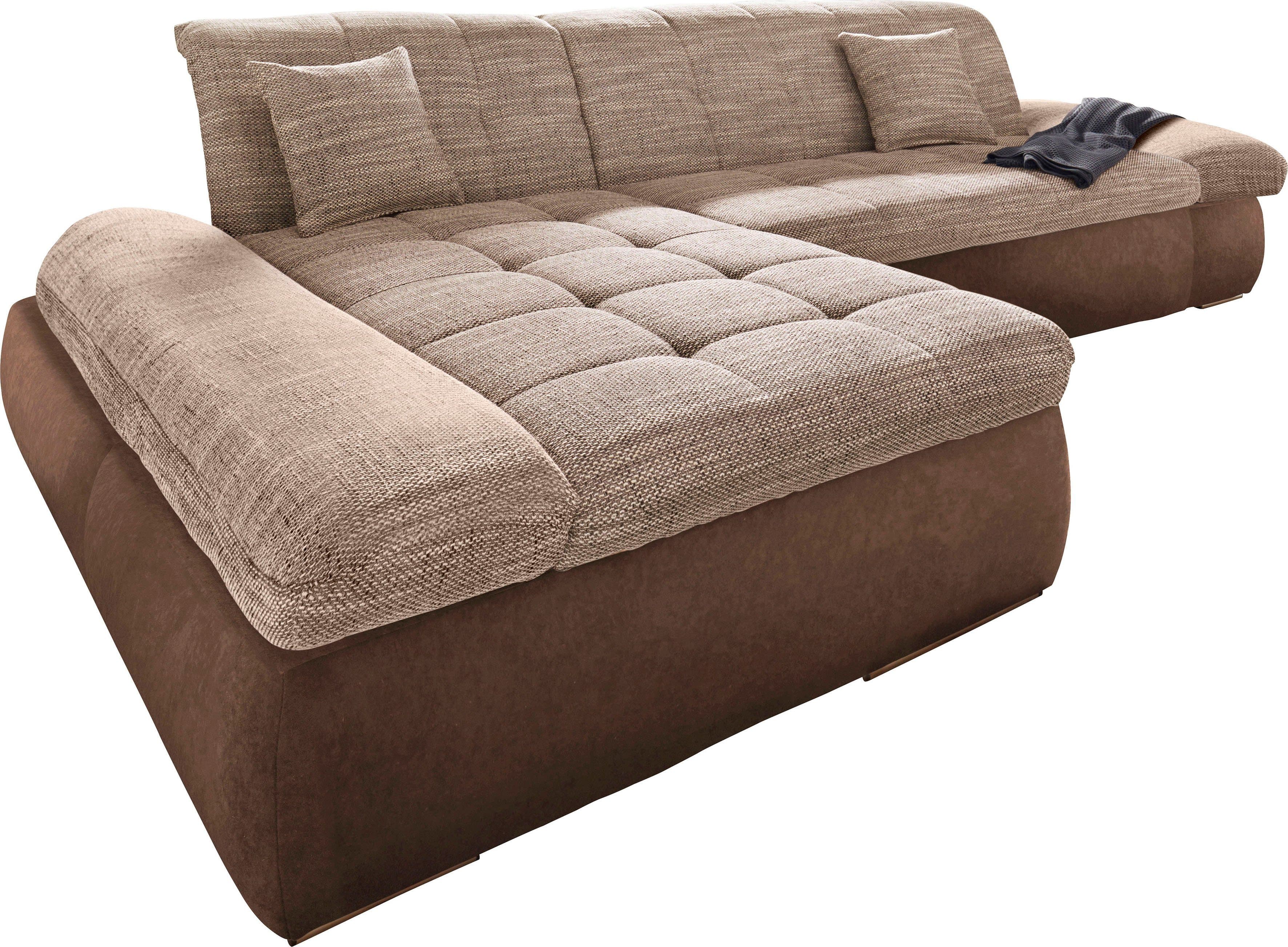 DOMO collection Ecksofa PB Moric | Braun