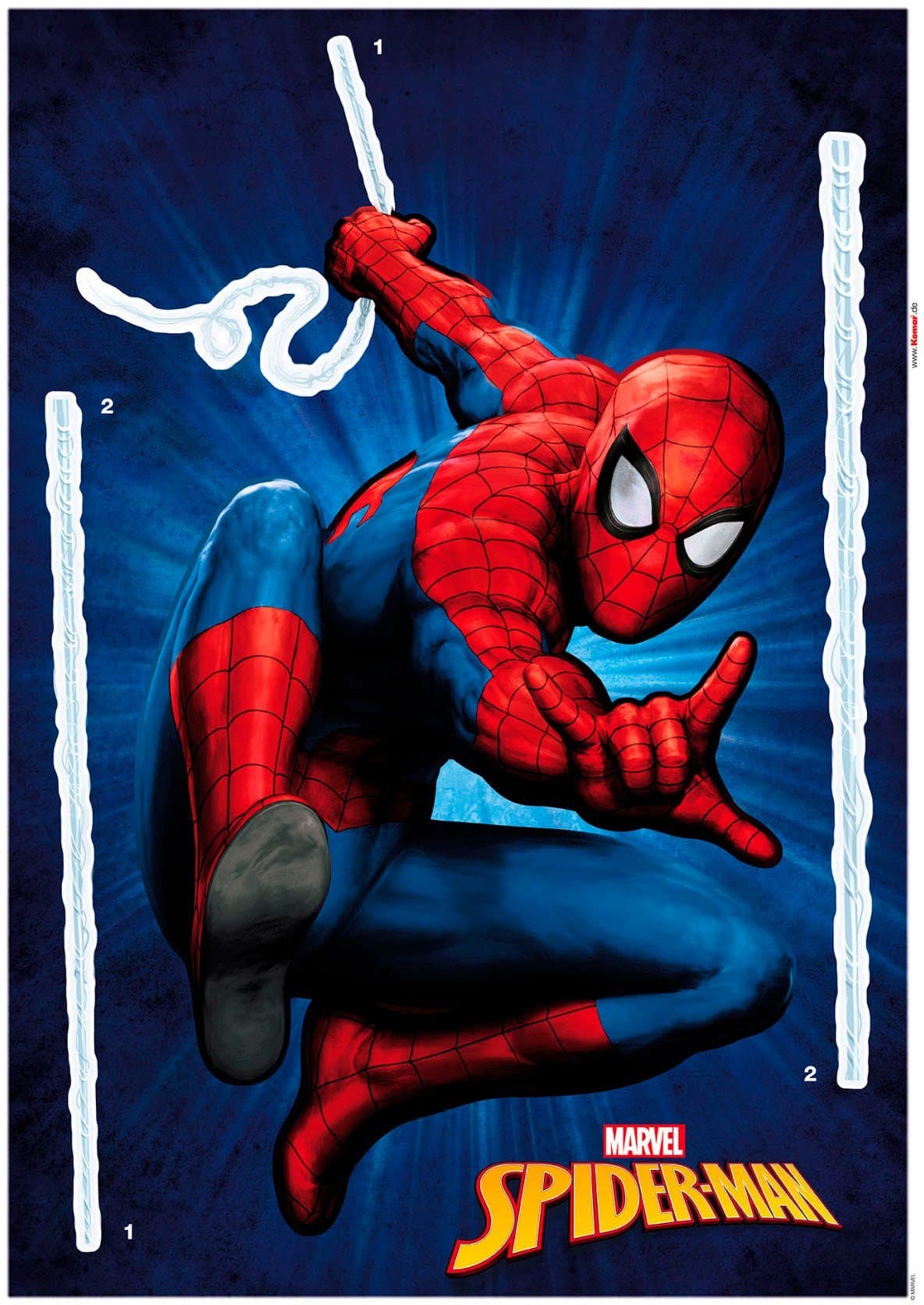 Komar Wandtattoo Spider-Man | Mehrfarbig