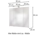 welltime Spiegelschrank Baabe | Grau 3