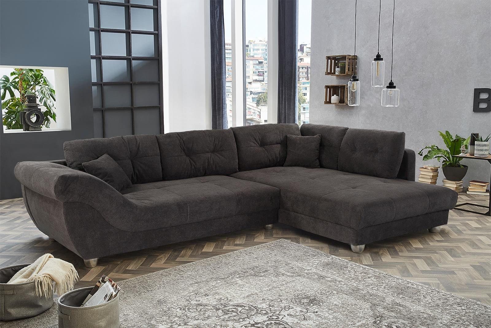 Jockenhöfer Gruppe Ecksofa Siena | Grau