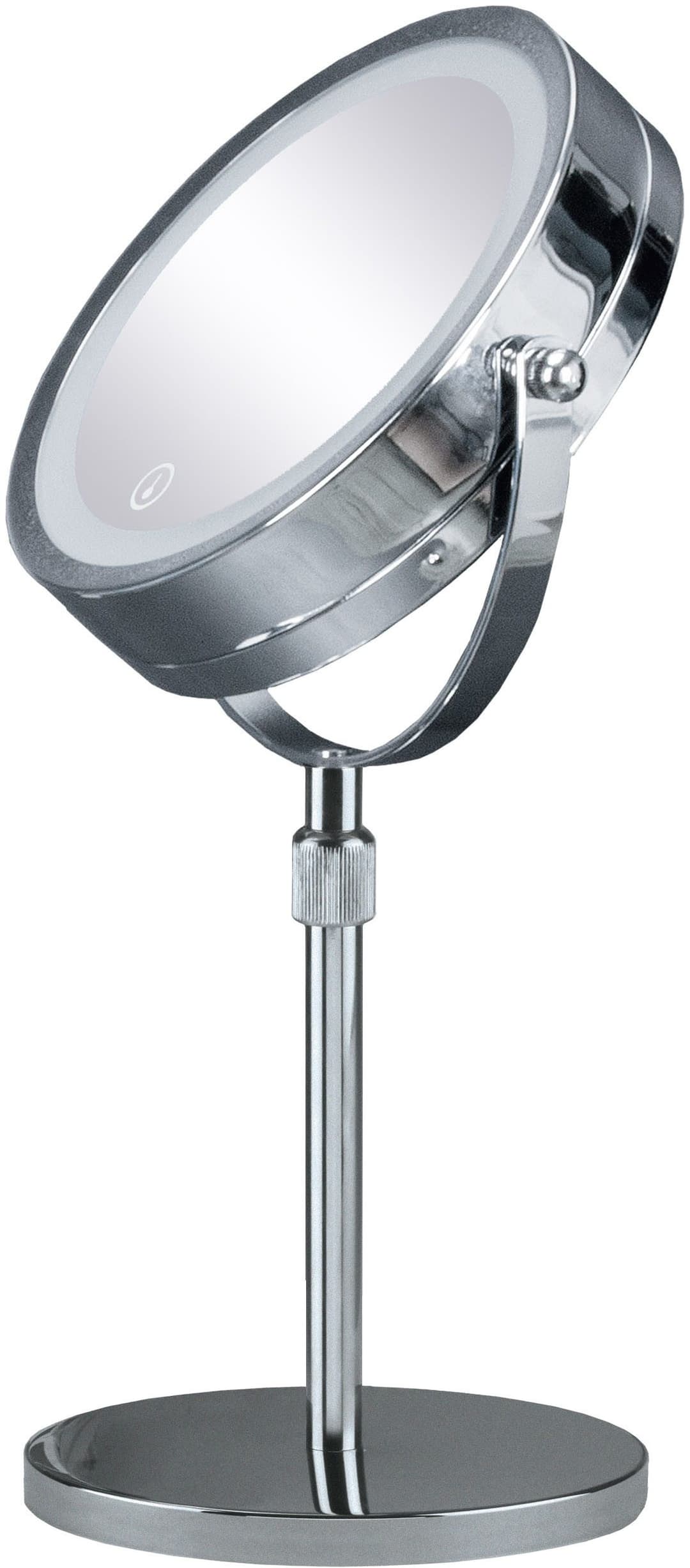 Kleine Wolke LED-Lichtspiegel Level Mirror | Silber