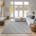the carpet Teppich Knight | Grau