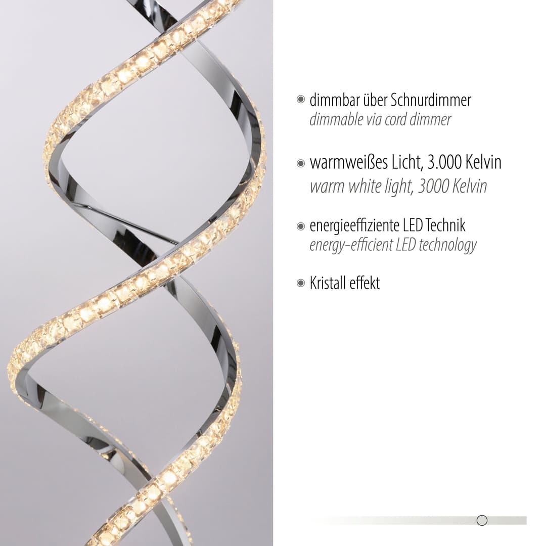 Paul Neuhaus Stehleuchte KIRIBI | Silber