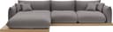 OTTO home Ecksofa Kalix L-Form | Grau