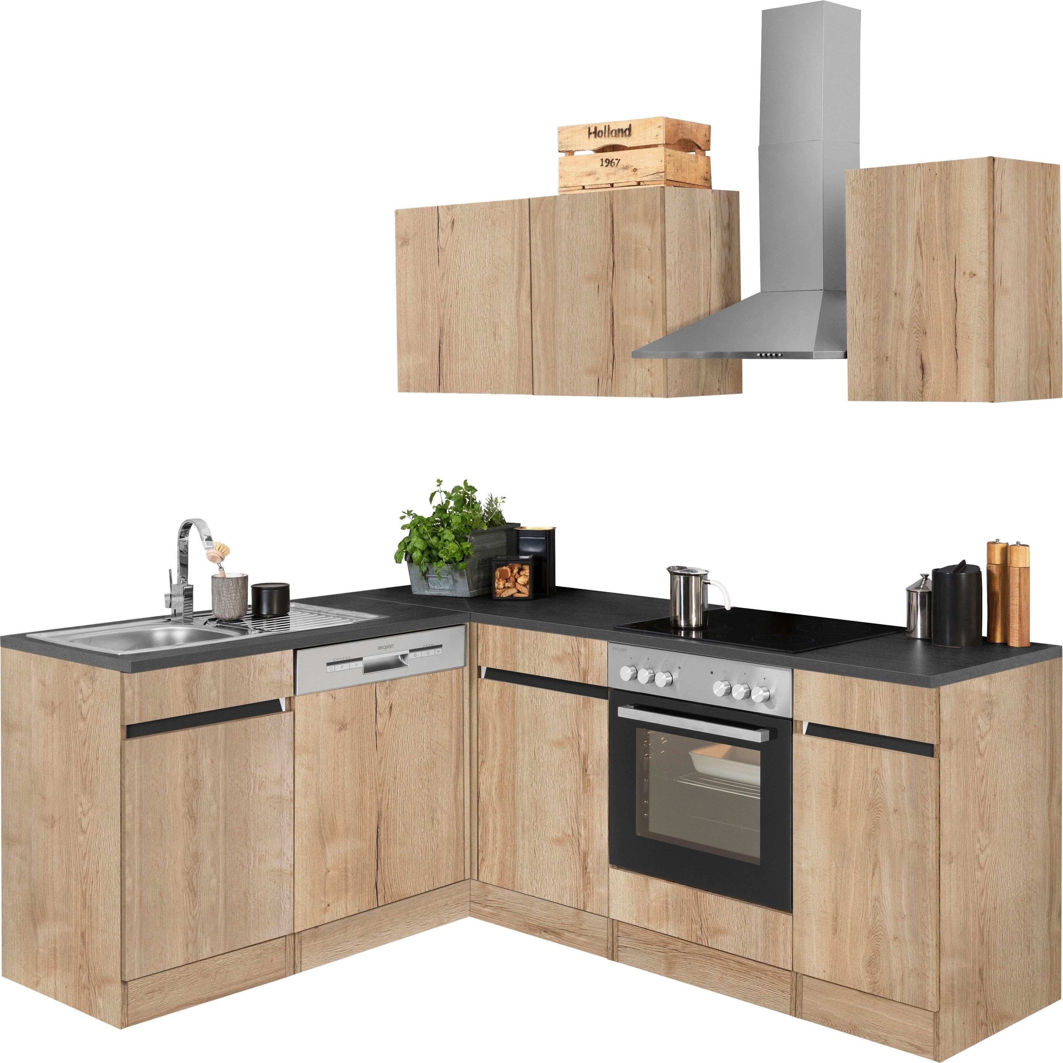 OPTIFIT Winkelküche Roth | Holztöne