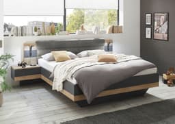 Schlafkontor Bettgestell Linea | Grau
