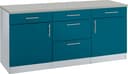 wiho Küchen Unterschrank Kiel | Blau