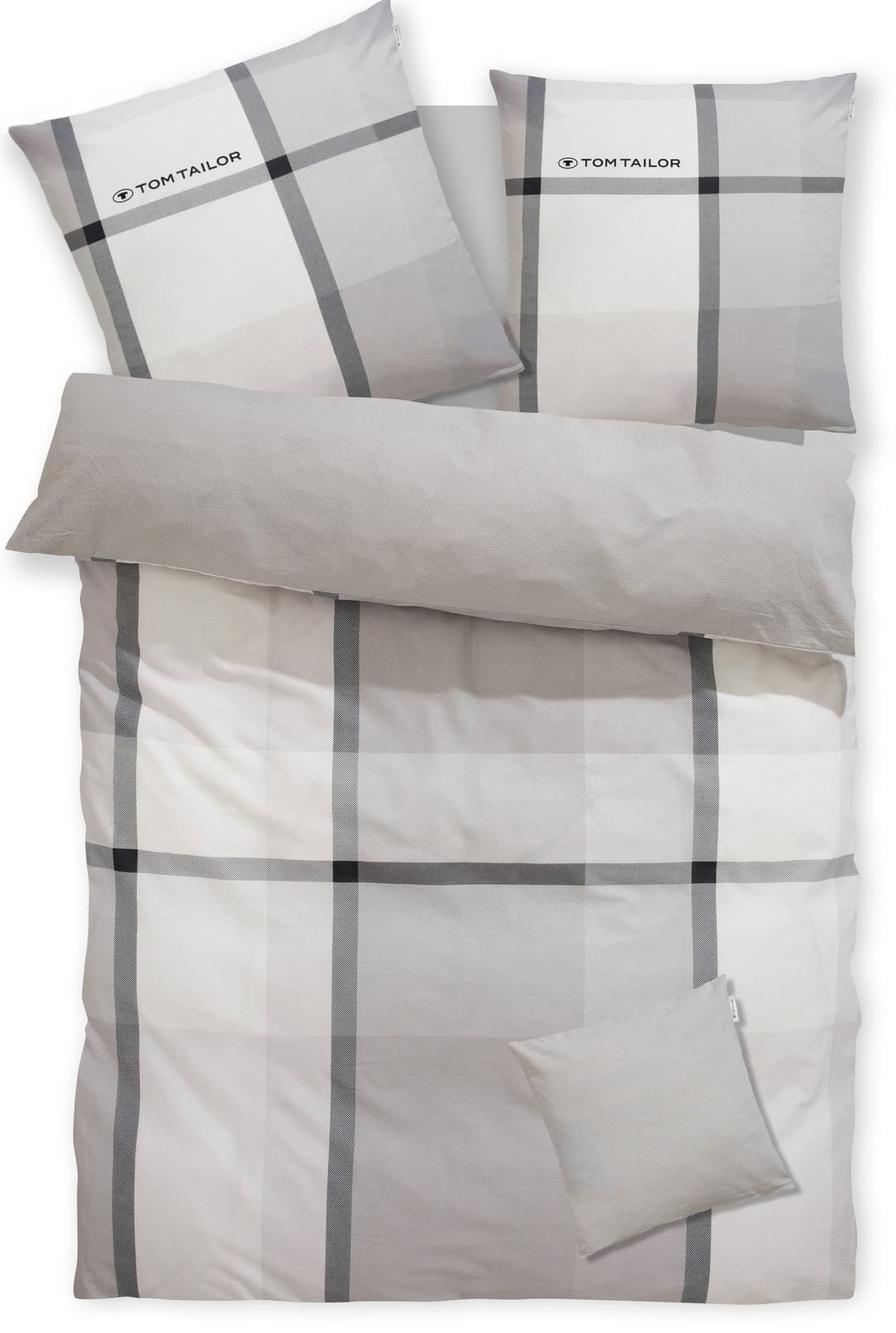 TOM TAILOR HOME Bettwäsche Lenny | Grau