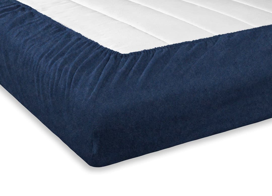 SETEX Feinbiber Spannbettlaken | Blau