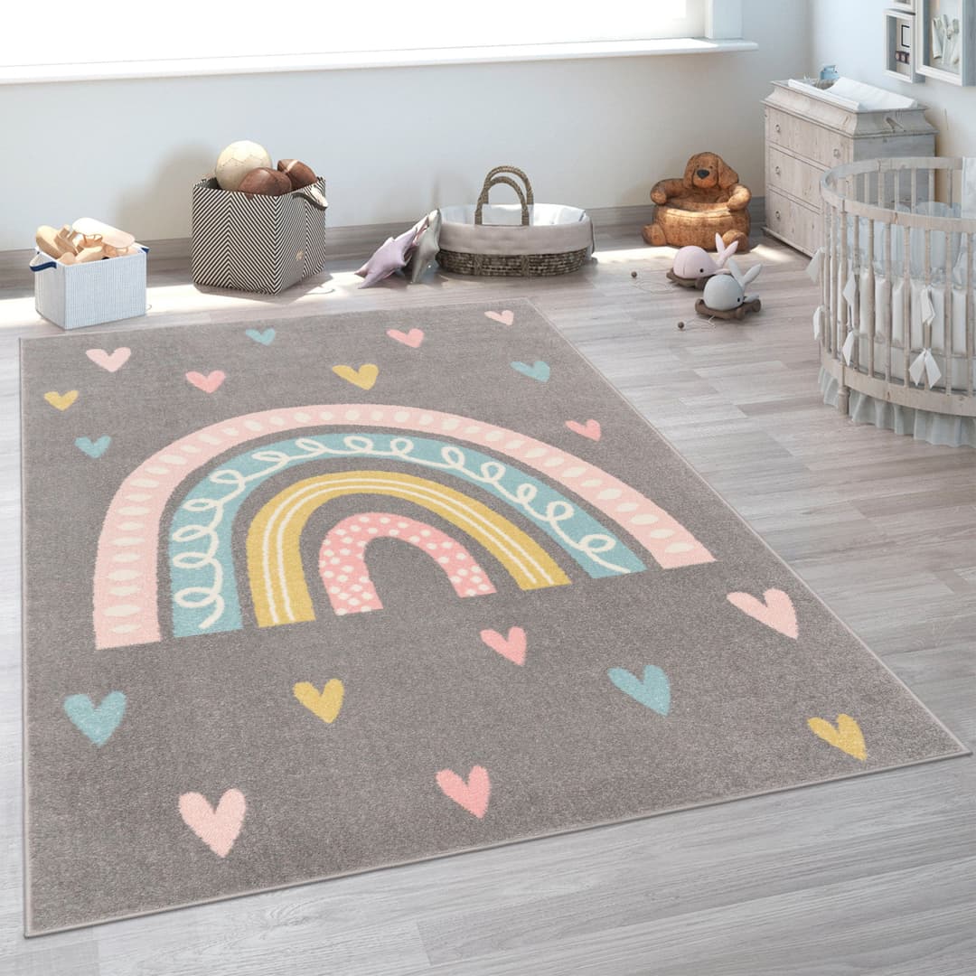 Paco Home Kinderteppich Nino 887 | Grau