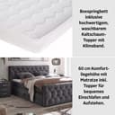 ED EXCITING DESIGN Boxspringbett "Cashfield" | Grau 5