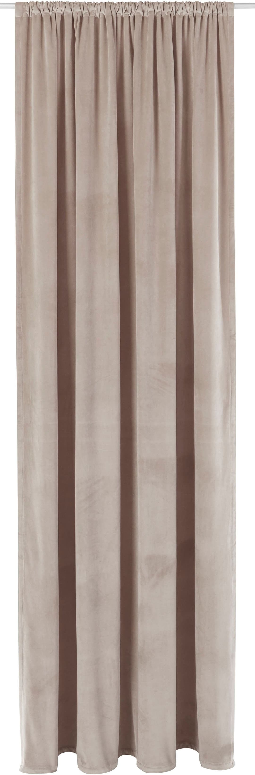 LeGer Home by Lena Gercke Vorhang Samt Ladina | Beige