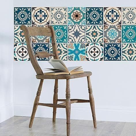 Home affaire Fliesenaufkleber Ornamente | Mehrfarbig