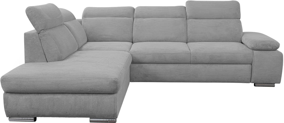 WERK2 Ecksofa Alicante Cord | Grau