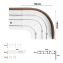 SN DECO GROUP Vorhangschiene SH3 | Weiß 4