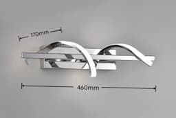 Reality Leuchten LED Wandleuchte ISABEL | Silber