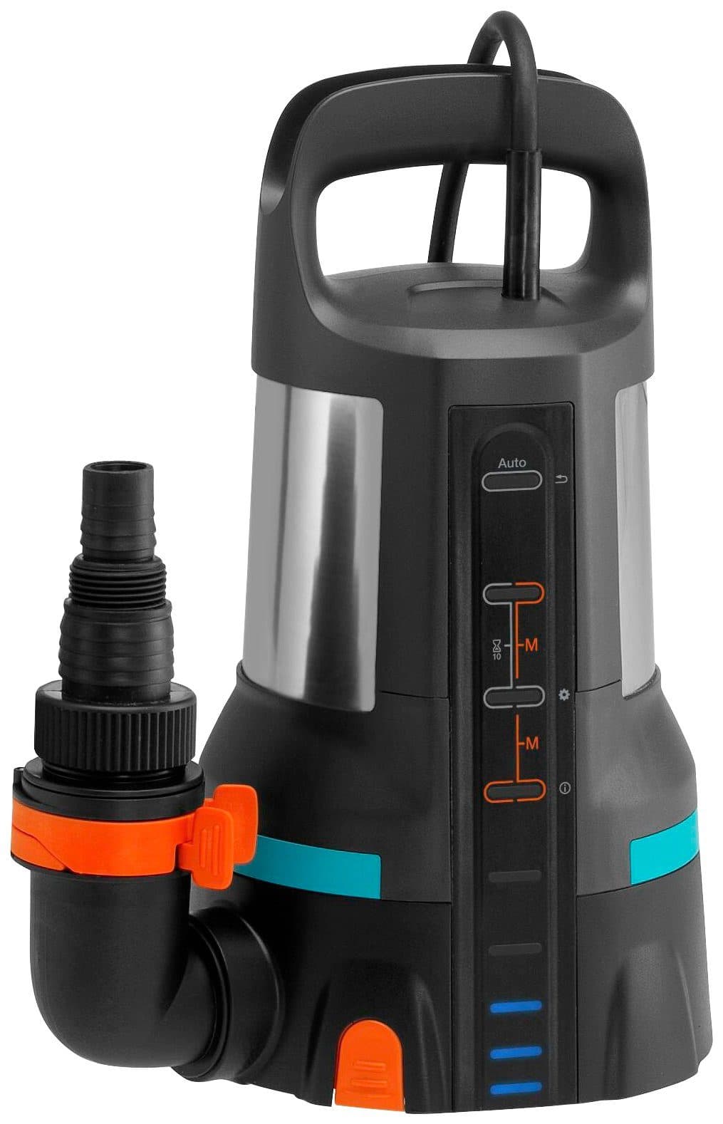 GARDENA Klarwasserpumpe Tauchpumpe 11000 Aquasensor | Grau