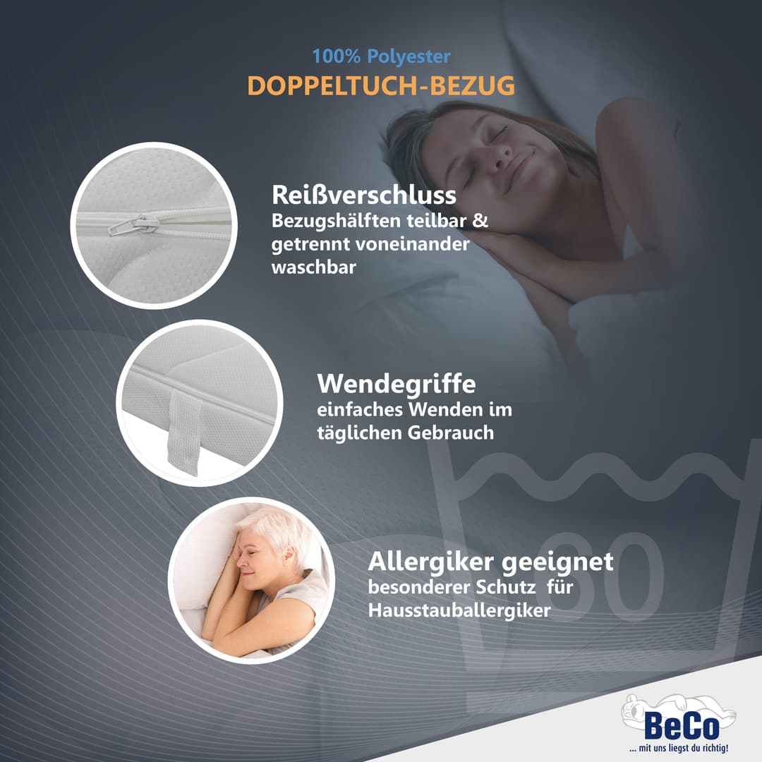 Komfortschaummatratze Medistar KS | Weiß