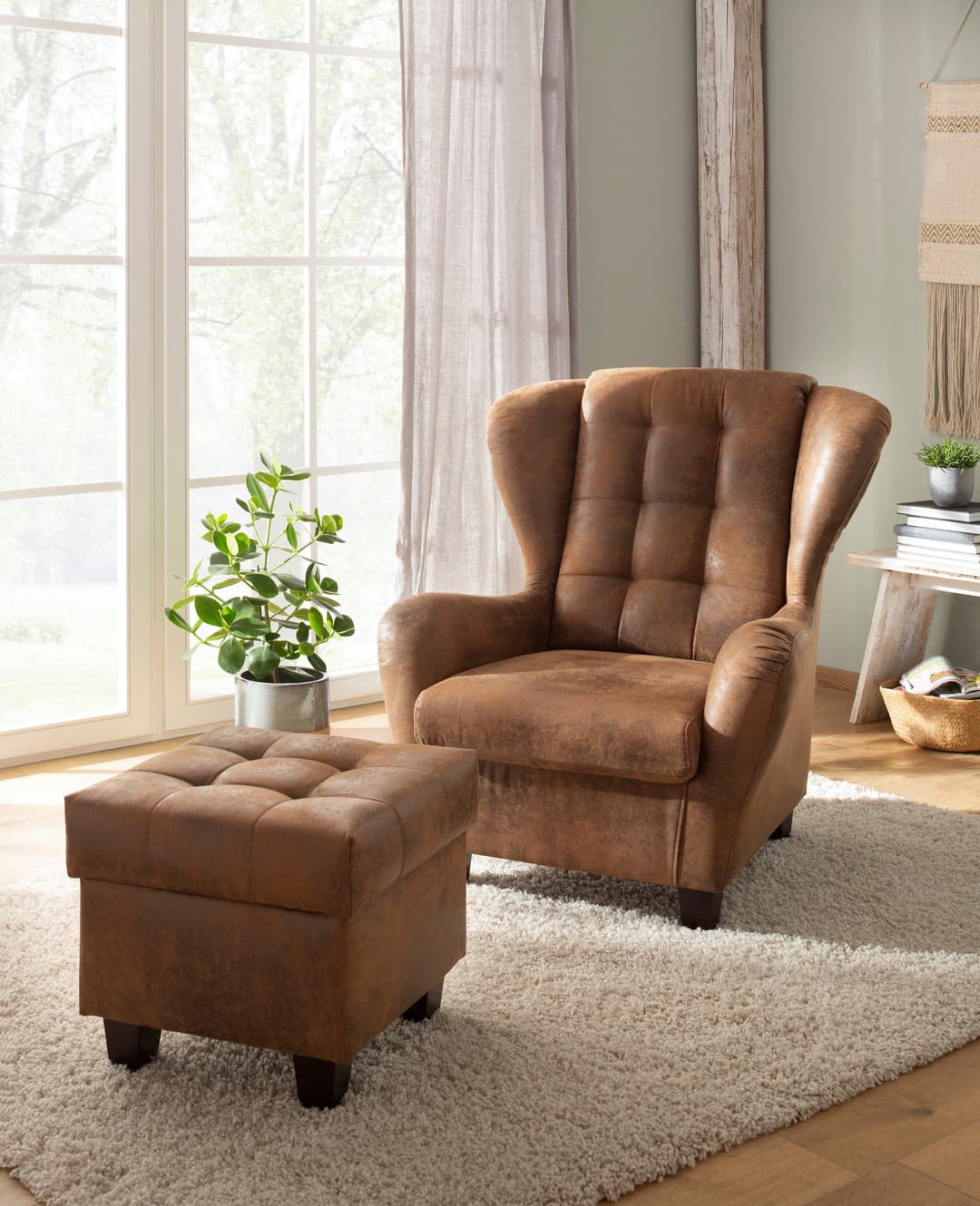 Home affaire Ohrensessel Alexander | Braun