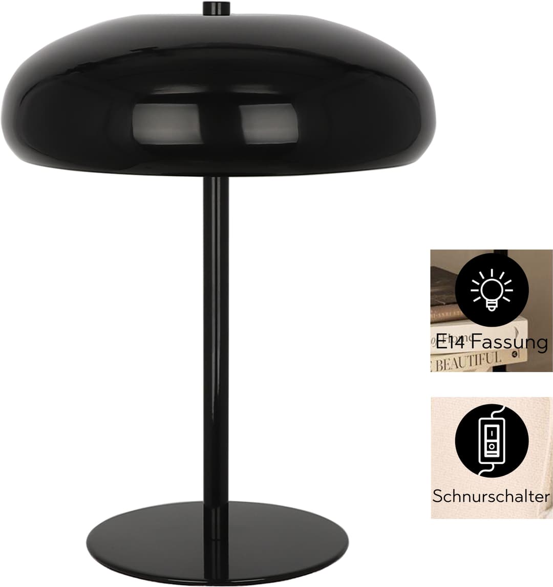 OTTO home Tischleuchte Jessee | Schwarz