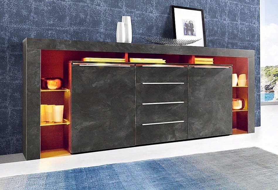 borchardt Möbel Sideboard Lima | Grau