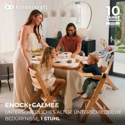 Kinderkraft ENOCK + CALMEE Kombi-Hochstuhl Set | Grau