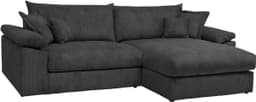 Home affaire Ecksofa Soft&Cosy XXL L-Form | Schwarz