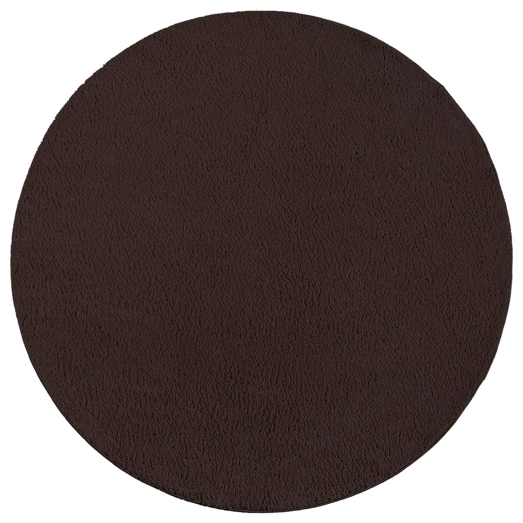 the carpet Teppich Relax round | Braun