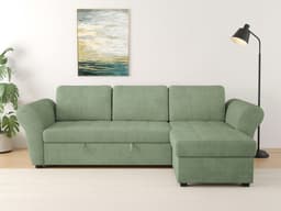 Trends by HG Ecksofa Lasse L-Form | Grün