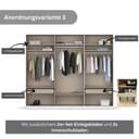 rauch Drehtürenschrank Koluna | Weiß 4