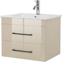 welltime Waschtisch Florenz Badschrank Badmöbel inkl. Waschbecken