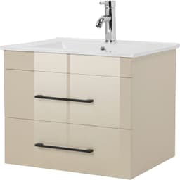 welltime Waschtisch Florenz Badschrank Badmöbel inkl. Waschbecken