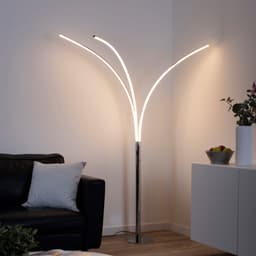 JUST LIGHT LED Stehlampe MAJA | Silber