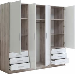 FORTE Kleiderschrank Jupiter | Holztöne