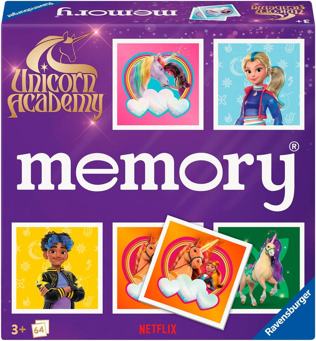Ravensburger Spiel memory® Unicorn Academy | Mehrfarbig