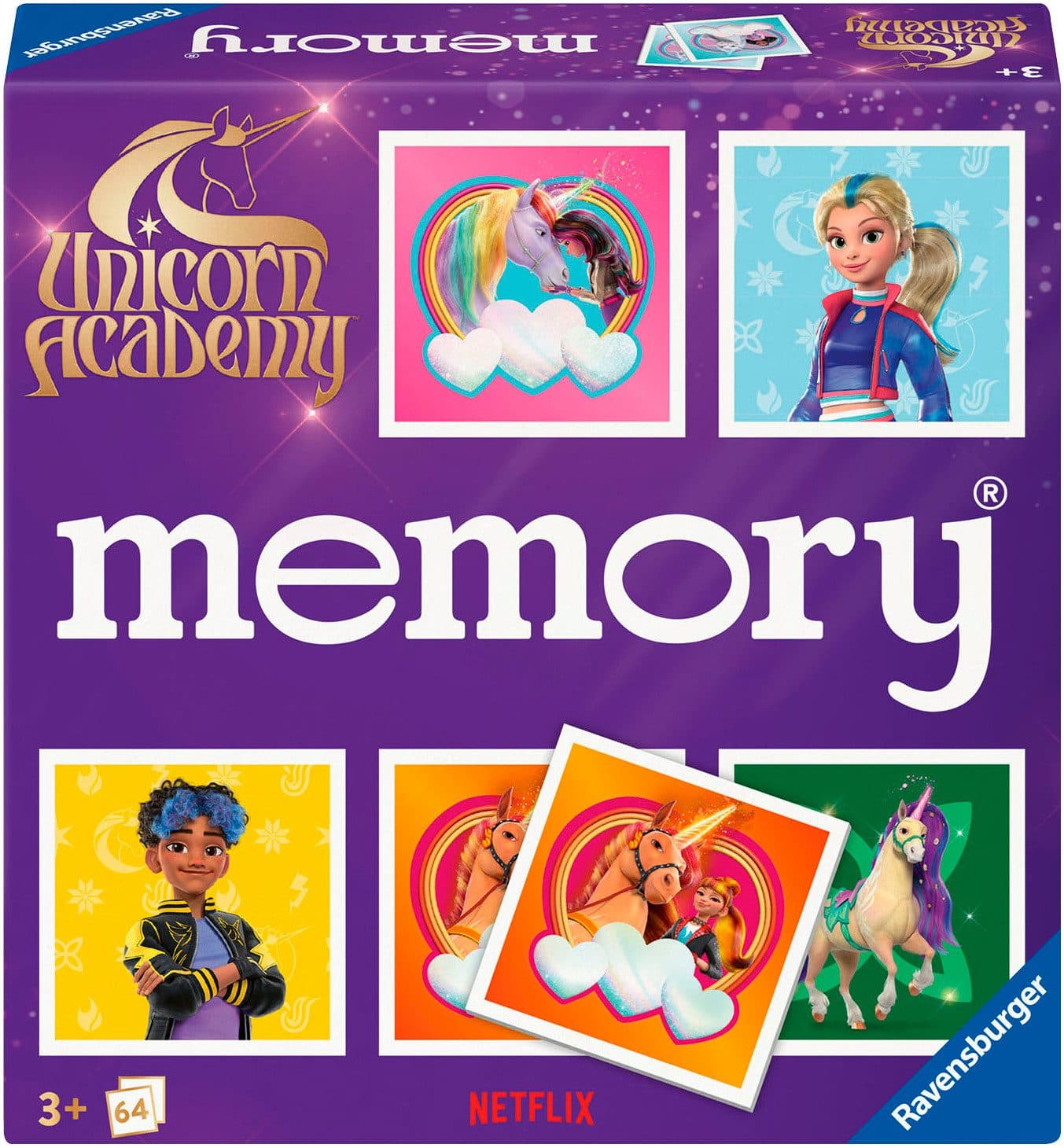 Ravensburger Spiel memory® Unicorn Academy | Mehrfarbig