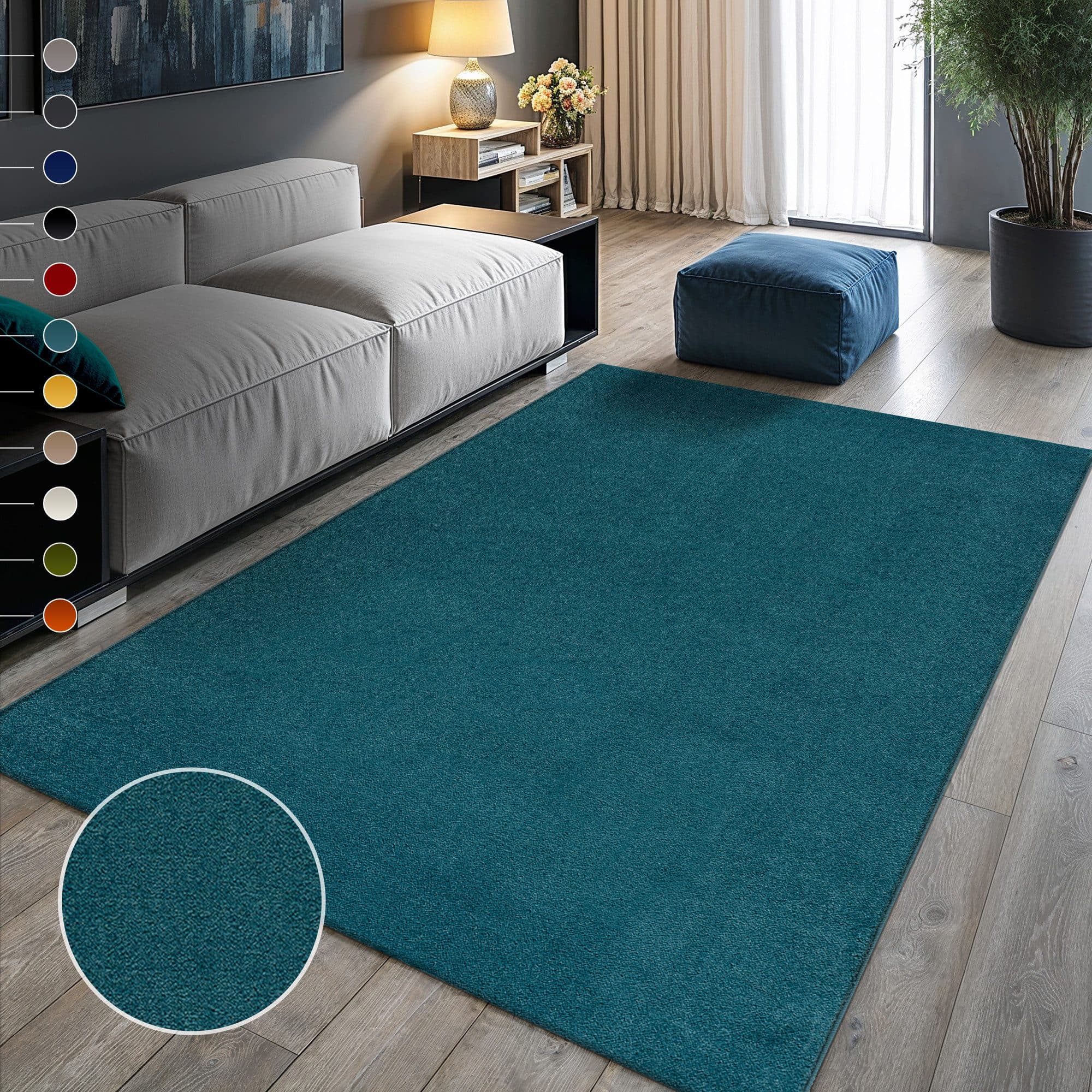 Sanat Teppich UNI | Blau