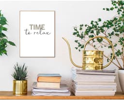Reinders! Poster Time to relax | Mehrfarbig